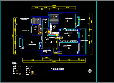 梦园别墅建筑装修设计CAD方案施工图纸